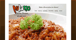 Desktop Screenshot of milanositaliancuisine.com